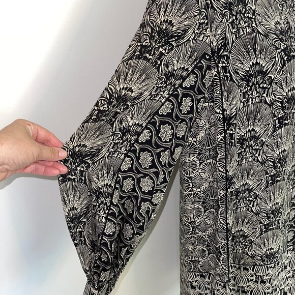 Wayne Kastning For Helga Shift Dress Size 14 Womens Vintage Long Sleeve Lined - Picture 14 of 16